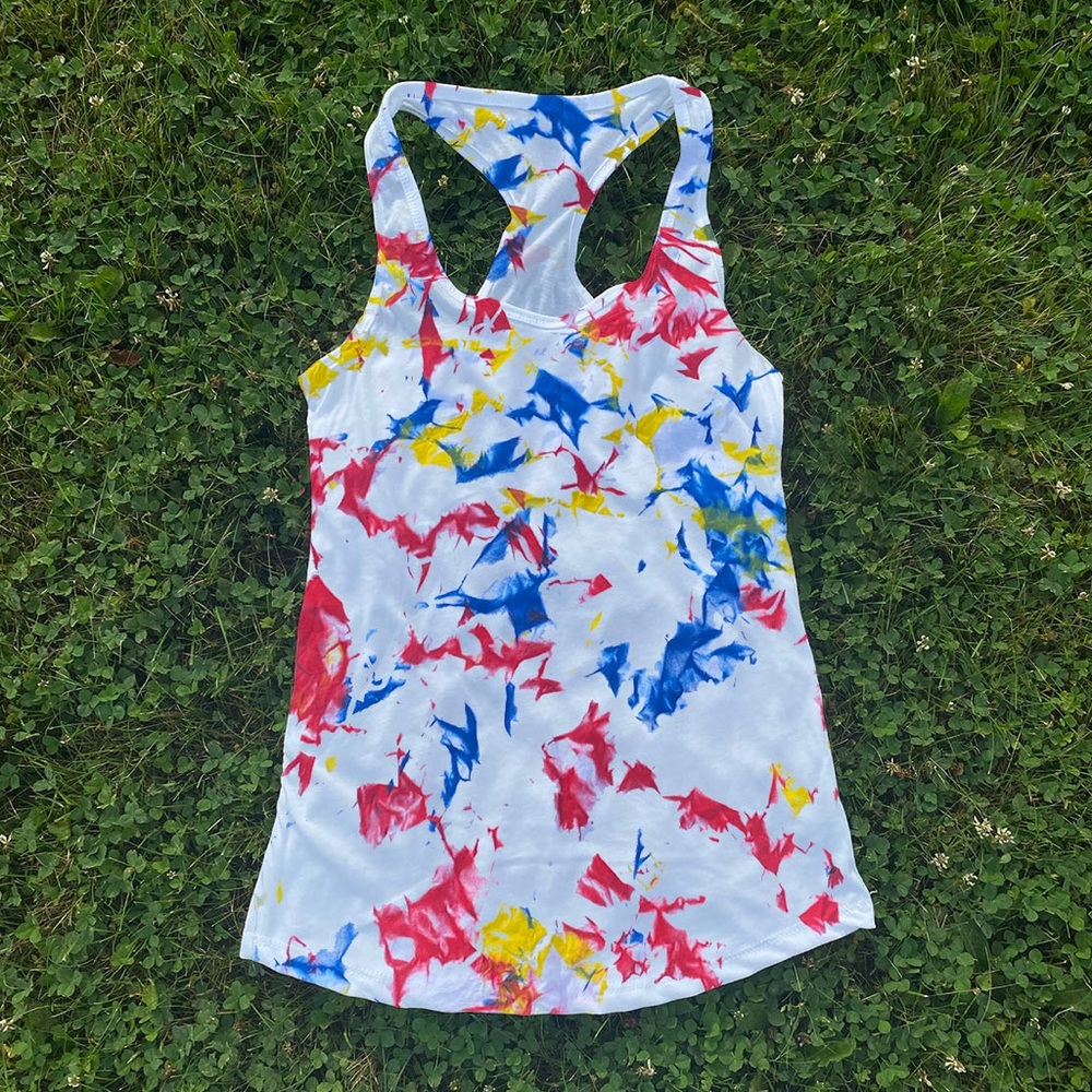 Multi-Colored Tie Dye Tank Top
